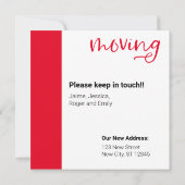 Red we verplaatsen Dachshund Dog in Box Kaart (Achterkant)