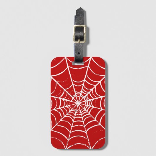 Red Web Bagagelabel (Voorkant (verticaal))