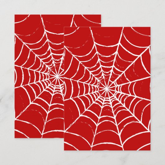 Red Web Bedankkaart (Voorkant / Achterkant)