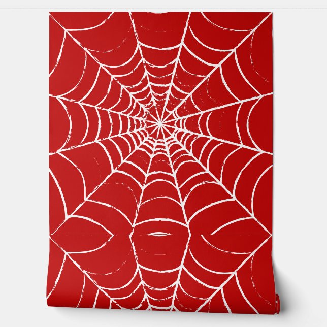 Red Web Behang (Afrollen)