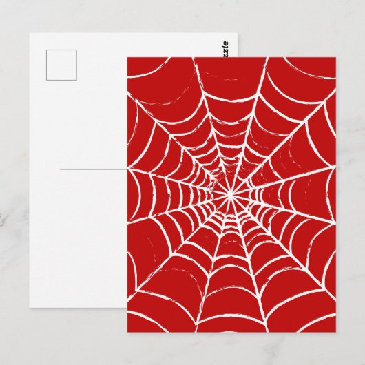 Red Web Briefkaart (Voorkant / Achterkant)