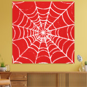 Red Web Canvas Afdruk (Insitu (Woonkamer))