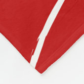 Red Web Fleece Deken (Hoek)