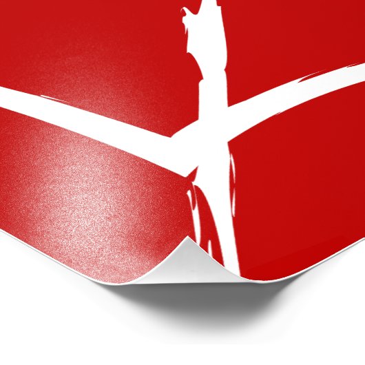 Red Web Foto Afdruk (Hoek)