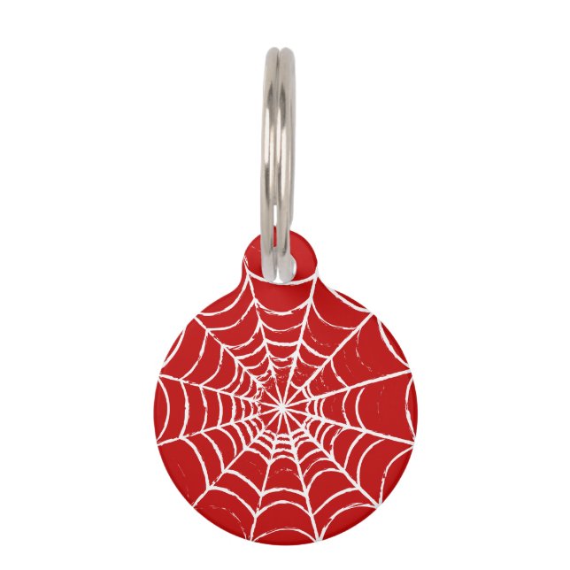 Red Web Huisdierpenning (Voorkant)