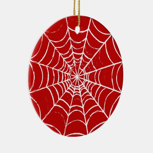 Red Web Keramisch Ornament (Rechts)
