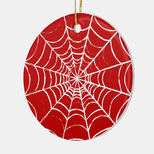 Red Web Keramisch Ornament (Links)