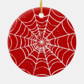 Red Web Keramisch Ornament (Achterkant)