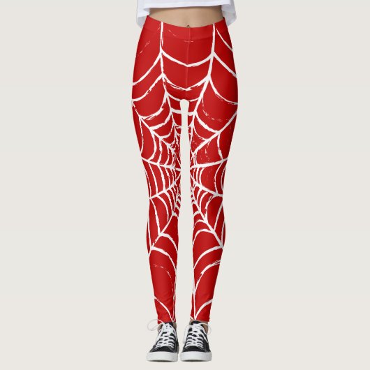 Red Web Leggings (Voorkant)