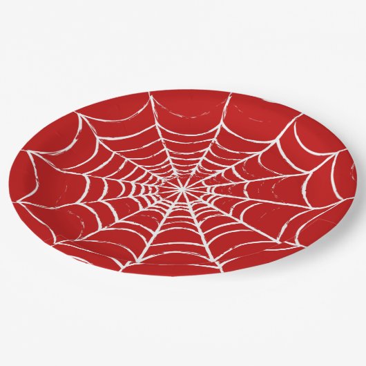 Red Web Papieren Bordje (Gekanteld)