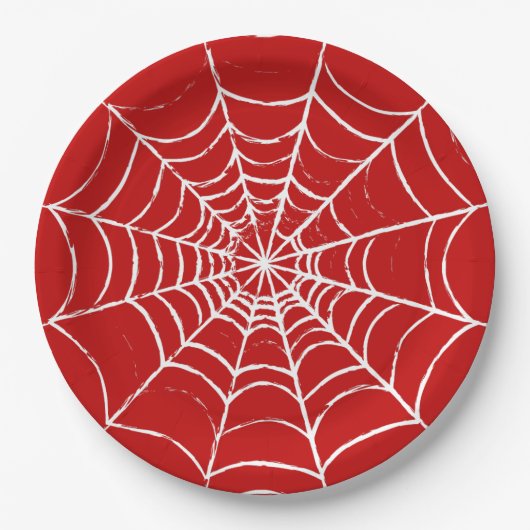 Red Web Papieren Bordje (Voorkant)