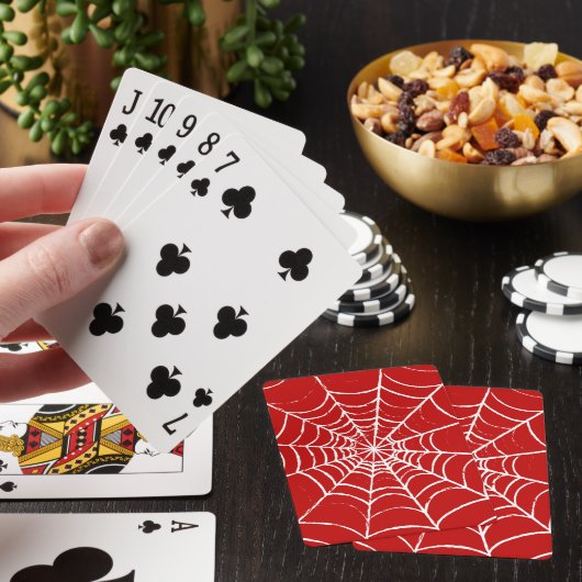 Red Web Pokerkaarten (Insitu)