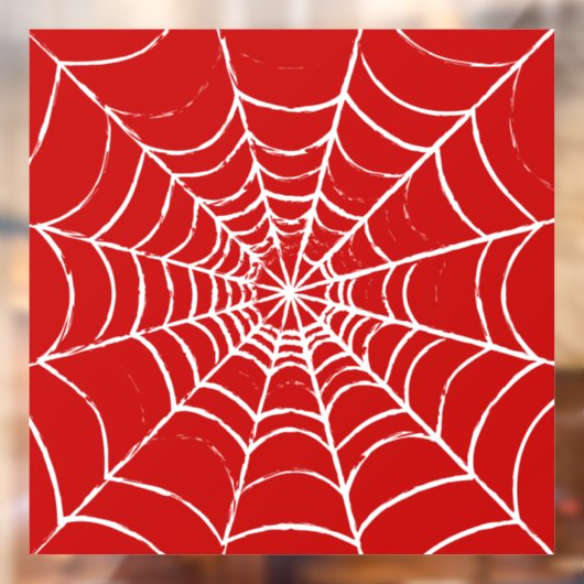 Red Web Raamsticker (Vel 2)