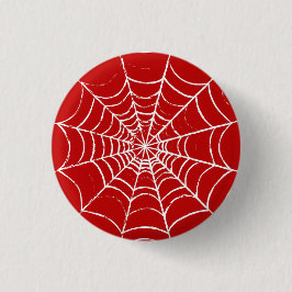 Red Web Ronde Button 3,2 Cm