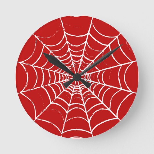 Red Web Ronde Klok (Voorkant)