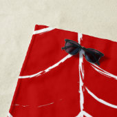 Red Web Strandlaken (In situ)