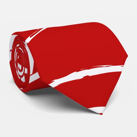 Red Web Stropdas (Opgerold)