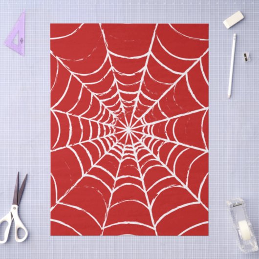 Red Web Tissuepapier (Craft)
