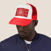 Red Web Trucker Pet (In situ)