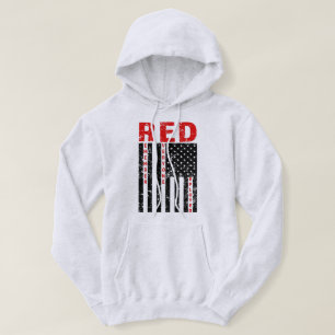 RED Weet iedereen die mannen vlag heeft ingevoerd Hoodie