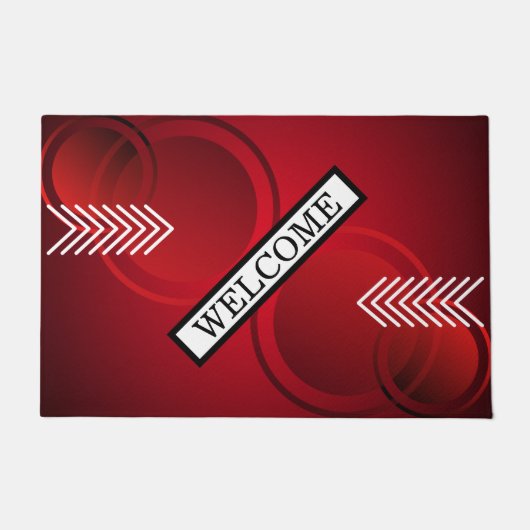 RED WELCOME DEURMAT (Voorkant)