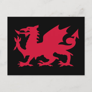 Red Welsh Dragon Briefkaart