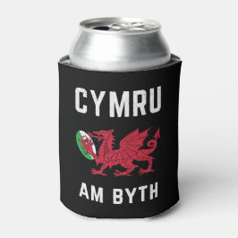 Red Welsh Dragon Cymru Rugby Fan Wales Blikjeskoeler