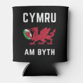 Red Welsh Dragon Cymru Rugby Fan Wales Blikjeskoeler (Voorkant)