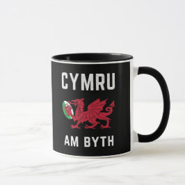 Red Welsh Dragon Cymru Rugby Fan Wales Mok
