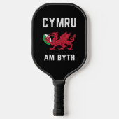 Red Welsh Dragon Cymru Rugby Fan Wales Pickleball Paddle (Achterkant)