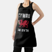 Red Welsh Dragon Cymru Rugby Fan Wales Schort (Insitu)