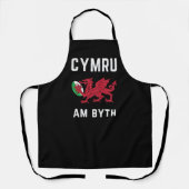 Red Welsh Dragon Cymru Rugby Fan Wales Schort (Voorkant)