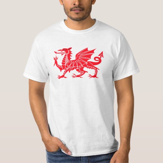 Red Welsh Dragon Shirt (Voorkant)