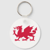 Red Welsh Dragon Sleutelhanger (Voorkant)