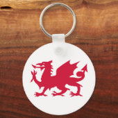 Red Welsh Dragon Sleutelhanger (Voorkant)