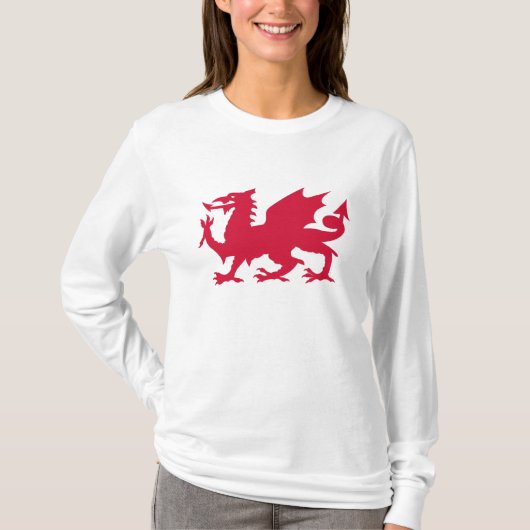 Red Welsh Dragon T-shirt (Voorkant)