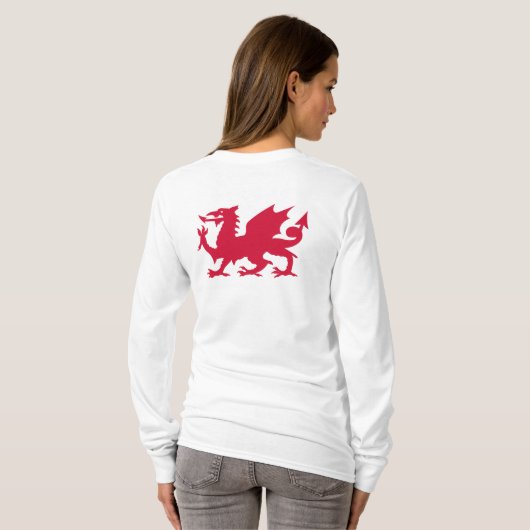 Red Welsh Dragon T-shirt (Achterkant volledig)