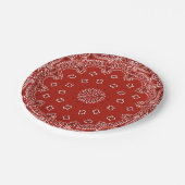 Red Western Bandana-patroon bord (Gekanteld)