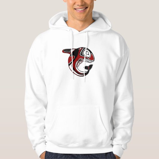 Red Whale Totem Hoodie (Voorkant)