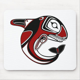 Red Whale Totem Mousepad Muismat