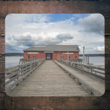 Red Wharf in de historische kuststrook Coupeville
