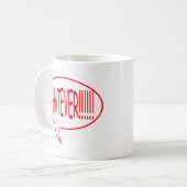 Red What Speech Bubble Koffiemok (Voorkant links)