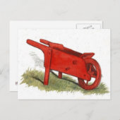 Red Wheelbarrow Briefkaart (Voorkant / Achterkant)