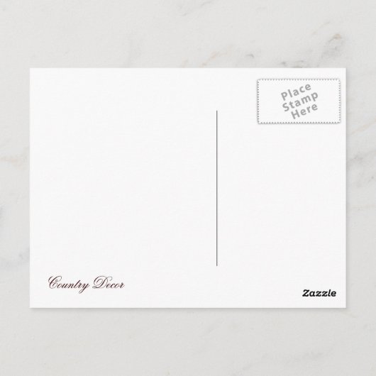 Red Wheelbarrow Briefkaart (Achterkant)