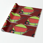 Red Wheelbarrow Cadeaupapier (Uitgerold)