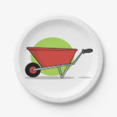 Red Wheelbarrow Papieren Bordje (Voorkant)