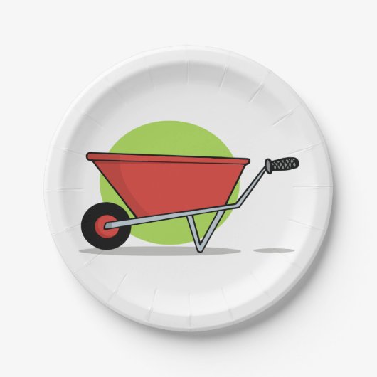 Red Wheelbarrow Papieren Bordje (Voorkant)