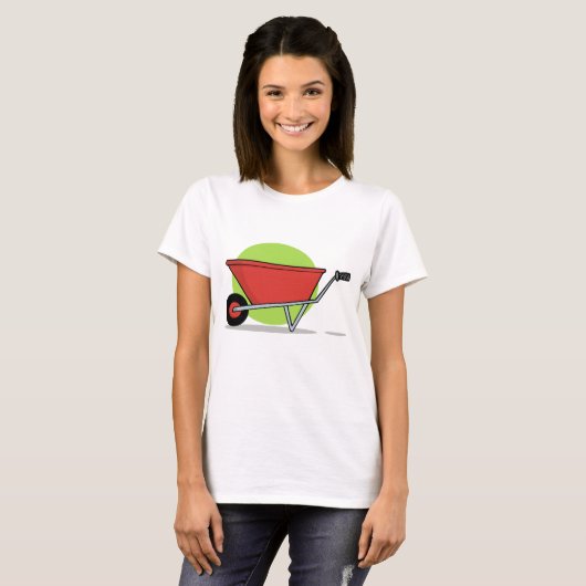 Red Wheelbarrow T-shirt (Voorkant volledig)