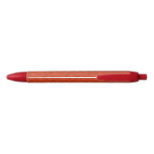 Red Whimsical Abstract Geometric Blauwe Inkt Pen (Achterkant)