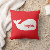 Red Whimsical Personalized Children's Kussen (Deken)